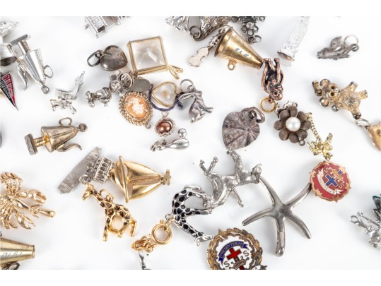 Collection Of Assorted Vintage Trinket & Pendant Charms (Large Grouping)