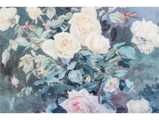 Framed Floral Print After A. Kozlov (1983)