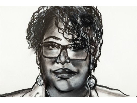 Graphite/Pastel On Paper Signed Portrait (2018)