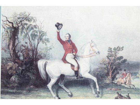 “Begin The Hunt” Framed Equestrian Print