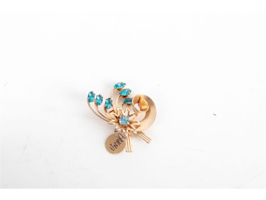 Seven Crystal/Gemstone Brooch Pins