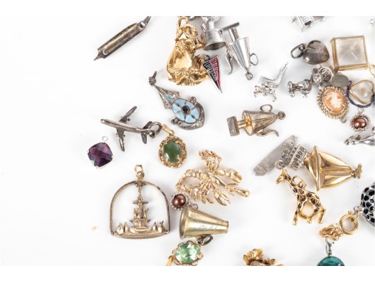 Collection Of Assorted Vintage Trinket & Pendant Charms (Large Grouping)