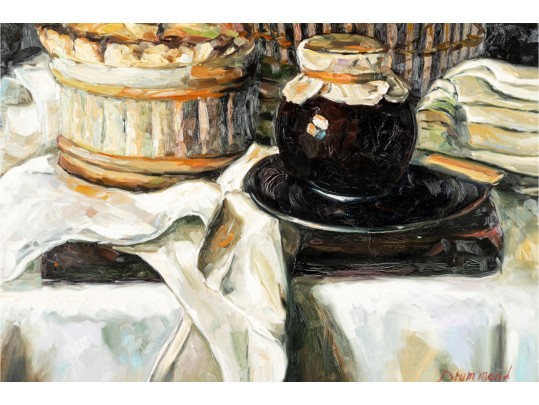 Marion Drummond PAI (Scottish, B. 1958) Oil On Canvas Still Life