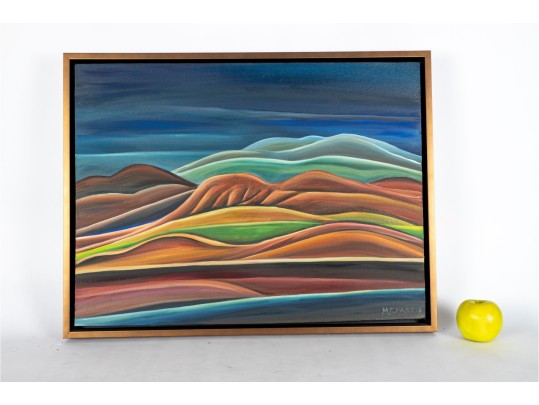 Marc Cabell Harris (American, B. 1950) Modernist Abstract Oil On Canvas