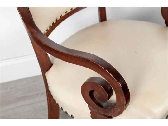 Pair Of Vintage Empire Style Armchairs