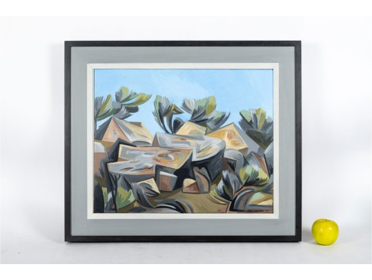 Joel Green — Framed Oil On Masonite Landscape