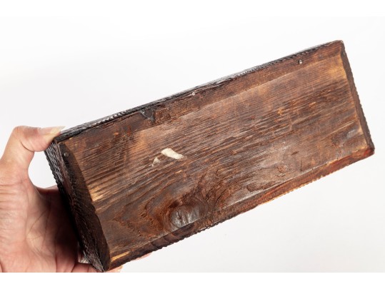 Antique Hand-Carved Wooden Box
