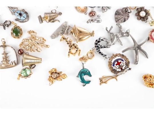 Collection Of Assorted Vintage Trinket & Pendant Charms (Large Grouping)