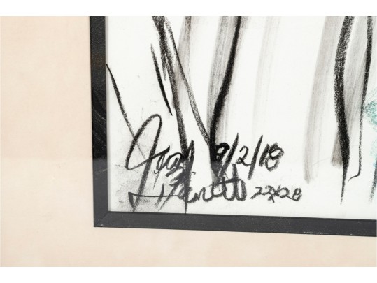 Graphite/Pastel On Paper Signed Portrait (2018)