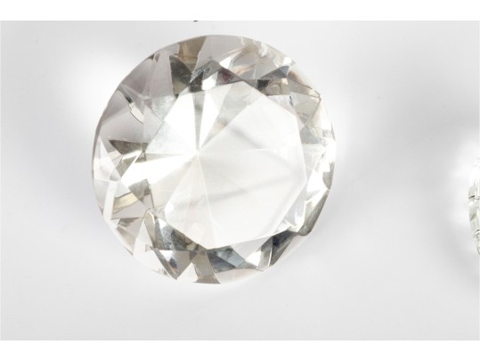 Group Of Three Glass Paperweights