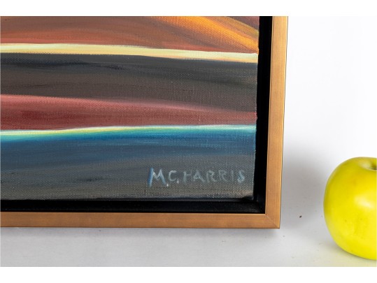 Marc Cabell Harris (American, B. 1950) Modernist Abstract Oil On Canvas