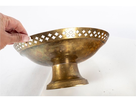 Group Of Vintage Indian Brass And Enameled Decorative Bowls