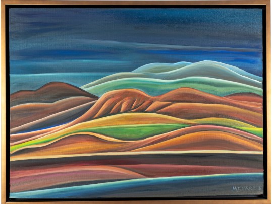 Marc Cabell Harris (American, B. 1950) Modernist Abstract Oil On Canvas