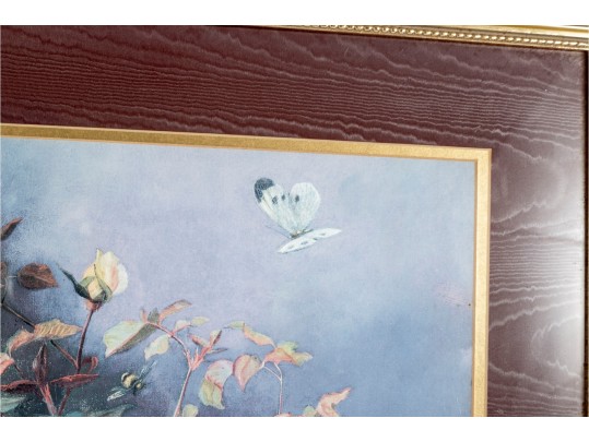 Framed Floral Print After A. Kozlov (1983)