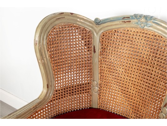 French Provincial Cane-Back Armchair