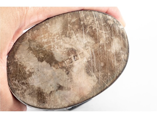 Vintage English Silver-Plated Repoussé Jar