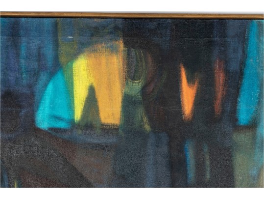 John Chladek (American, 1932-2015) Post-Modern Pastel On Canvas