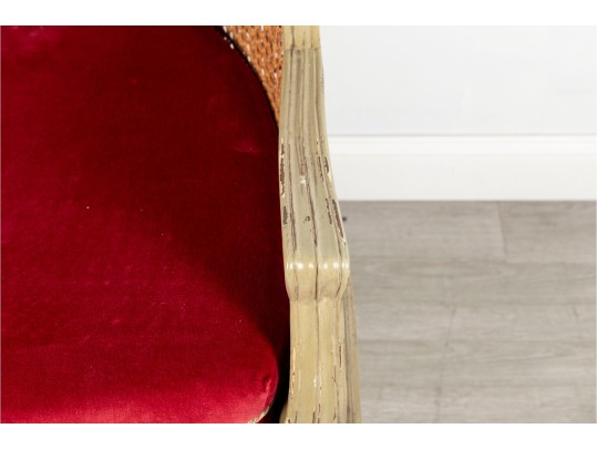 French Provincial Cane-Back Armchair