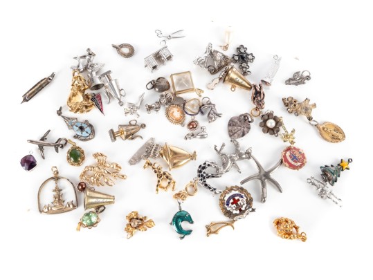 Collection Of Assorted Vintage Trinket & Pendant Charms (Large Grouping)