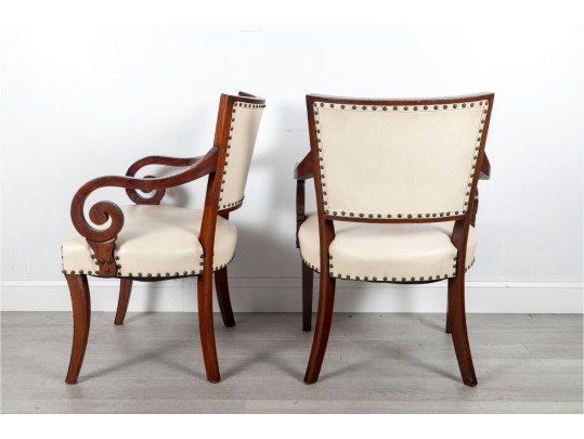 Pair Of Vintage Empire Style Armchairs