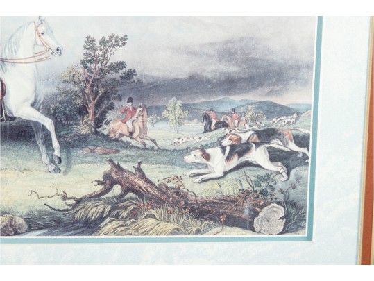 “Begin The Hunt” Framed Equestrian Print