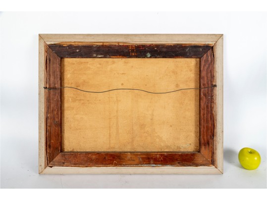 Signed Oil On Canvas, Village Landscape