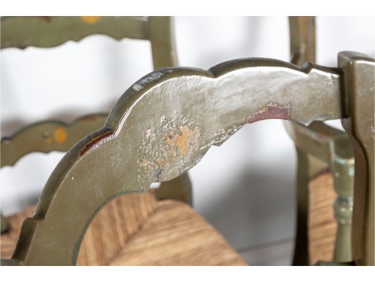 Set Of Six Furniture Classics Limited French Provincial Ladder-Back Chairs