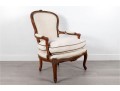 Louis XV Style Carved Walnut Fauteuil