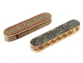 Pair Of Persian Hand-Painted Khatam Marquetry Pen Boxes