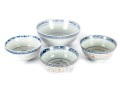 Group Of Five Chinese Porcelain Rice Bowls