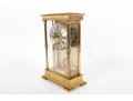 Brass And Glass Mantel Clock