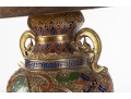 Vintage Chinese Cloisonné Enamel Figural Lamp