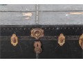 Early 20th Century Black Vintage Steamer Trunk
