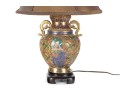 Vintage Chinese Cloisonné Enamel Figural Lamp