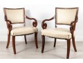 Pair Of Vintage Empire Style Armchairs