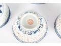 Group Of Five Chinese Porcelain Rice Bowls