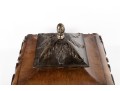 Decorative Wooden And Metal Lidded Box