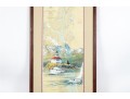 Framed Lynn Canal Nautical Chart With Lighthouse Illustration
