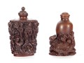 Pair Of Chinese-Style Resin Snuff Bottles