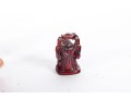 Pair Of Red Resin Buddha Figures