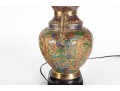 Vintage Chinese Cloisonné Enamel Figural Lamp