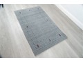 Hand-Knotted Wool Grey And Red Gabbeh Rug (4'11