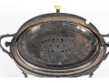 Victorian Silverplate Roll-Top Serving Chafing Dish