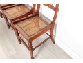 Set Of Five Antique Victorian Carved Caned Chairs