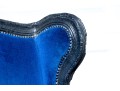 Pair Of Maarten Bass For Gramercy Park Hotel Custom Blue Velvet Upholstered Wingback Chairs
