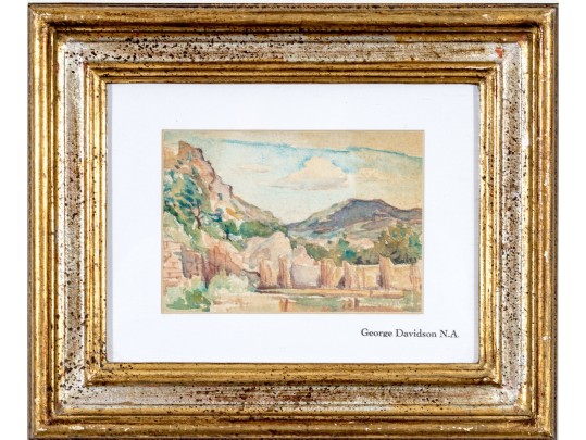 George Davidson (Polish-American, 1889-1965) Watercolor On Paper, Landscape