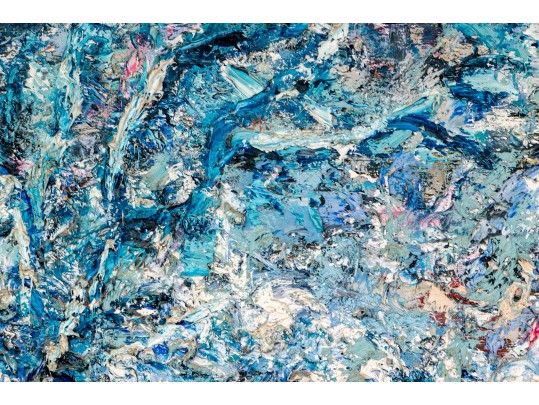 Signed Mitchell Abstract Modern Oil On Canvas, 1962