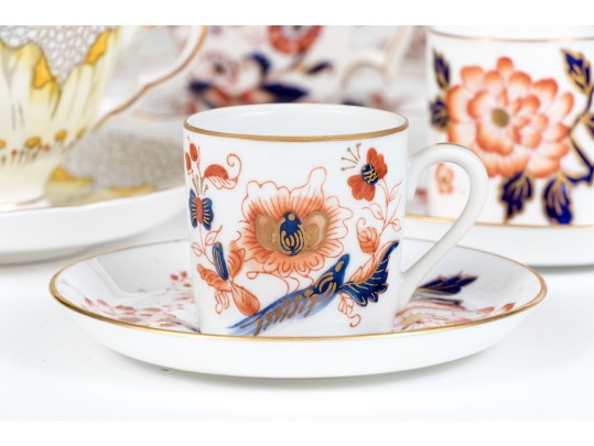 Seventeen Vintage Teacups And Saucers