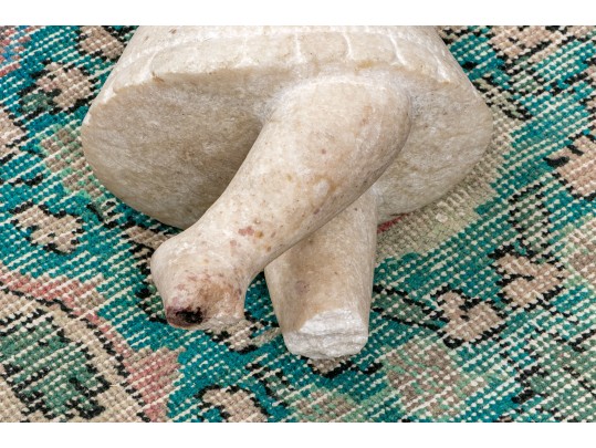 Carved Stone Southeast Asian Dancer With Wood Stand