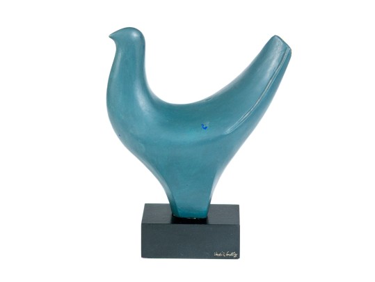 Harriet Lustig (American, 1920-2008) Signed Modernist Bird Sculpture